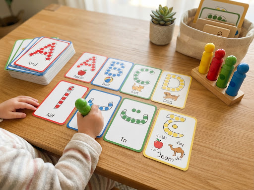 كروت الحروف الإنجليزية Do-a-Dot التعليمية للأطفال